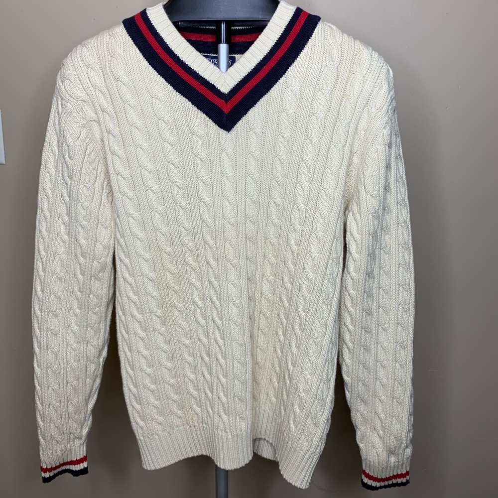 Lands End Cream Sweater | Medium |Quality Material